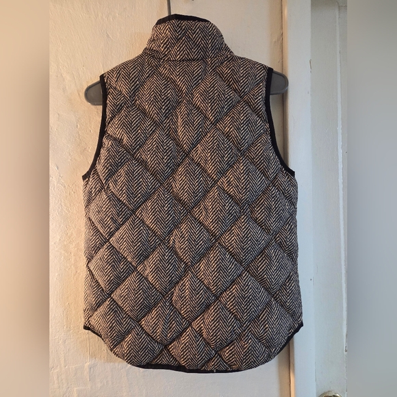 J. Crew Black and White Herringbone Vest - Picture 2 of 4